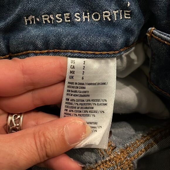 American Eagle High Rise‎ Shortie Size 2 - Picture 4 of 5